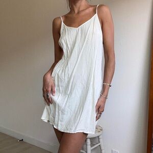 Elegant White Slip Dress